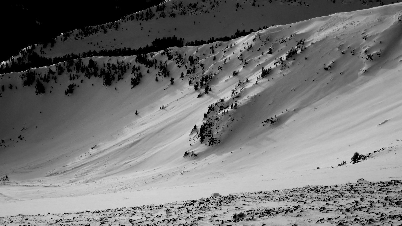 Slab Avalanche near Hyalite Peak Slab Avalanche near Hyalite Peak